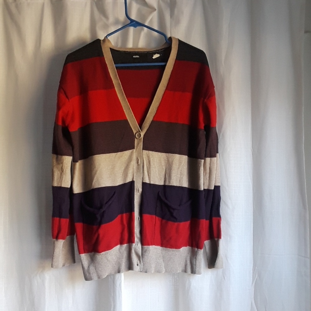 Colorful Striped Cardigan